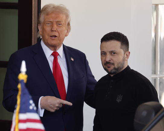 Зеленський та Трамп на переговорах