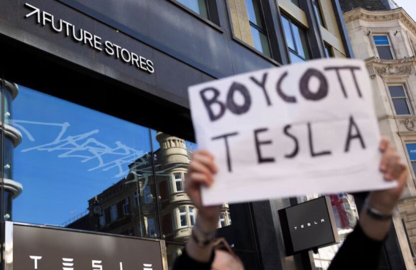 Графік зростання акцій Tesla після відходу Маска
